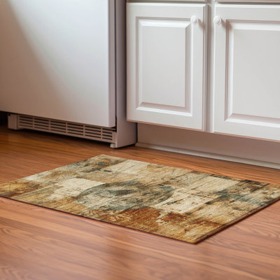Premium Machine Washable Jakiyra AMF1905 Global Rug