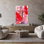 Peinture murale abstraite vibrante avec des coups de pinceau abstraits et abstraits