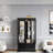 Lighted Glass Curio Display Cabinet With Adjustable Shelves, 1 Drawer And Led Light-653962417