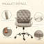 Chaise de bureau capitonnée de luxe pour un choix élégant pour la maison et le bureau, confort moelleux