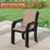 6-Person Patio dining set with Round Dining Table and 6 Stackable Armrest Chairs
