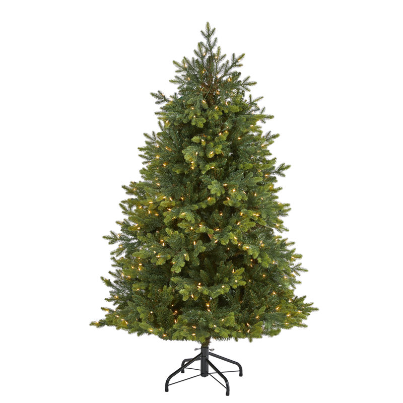 Lighted Artificial Christmas Tree, 6' H