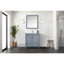 Meuble-lavabo de salle de bain 30 po X P 22 po D, avec plateau en marbre de Carrare-117844333