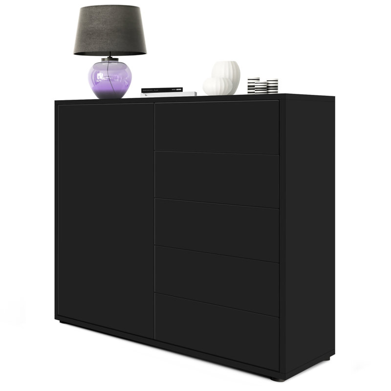 Mcdevitt 79cm Sideboard, Matt Black