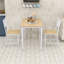 Ensemble de table de salle à manger rustique avec table industrielle et 2 chaises pour petits espaces ou coin-repas-456098189-456098185-456098188
