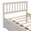 Lit plateforme simple en bois avec 2 tiroirs