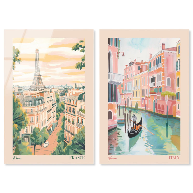 Blush Parisian Glam Art , H 45 po x l 60 po