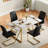 Minday Double Pedestal Dining Set-1883297437-1883297436-1883297435