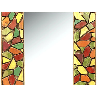 Wood Flat Wall Mirror