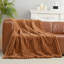 Jeté rayé en fausse fourrure, style douillet et douillet pour canapé et lit-112902158-112902146
