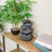 Ramon Stone Falls Rustic Gray Tabletop Fountain with LED Lights