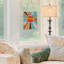 Sunburst Colourful Stained Glass Window Panel
