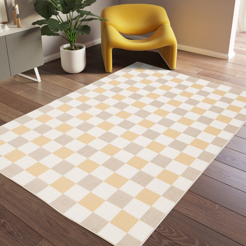 Charlize Geometric Recycled P.E.T Indoor / Outdoor Area Rug, Rectangle 120 x 170cm