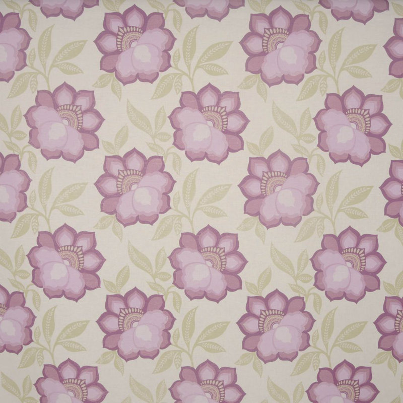 Allure Floral Fabric, Purple/Beige