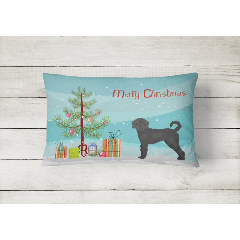  Coussin intérieur / extérieur, Labradoodle noir
