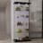 Tempered glass display cabinet,liquorcabinet,storagecabinet,filecabinet,with paipai lights,with locks,bottom equipped with adjustable feet,suitable for uneven,living room bedroom,corridor,office,black-1479653718