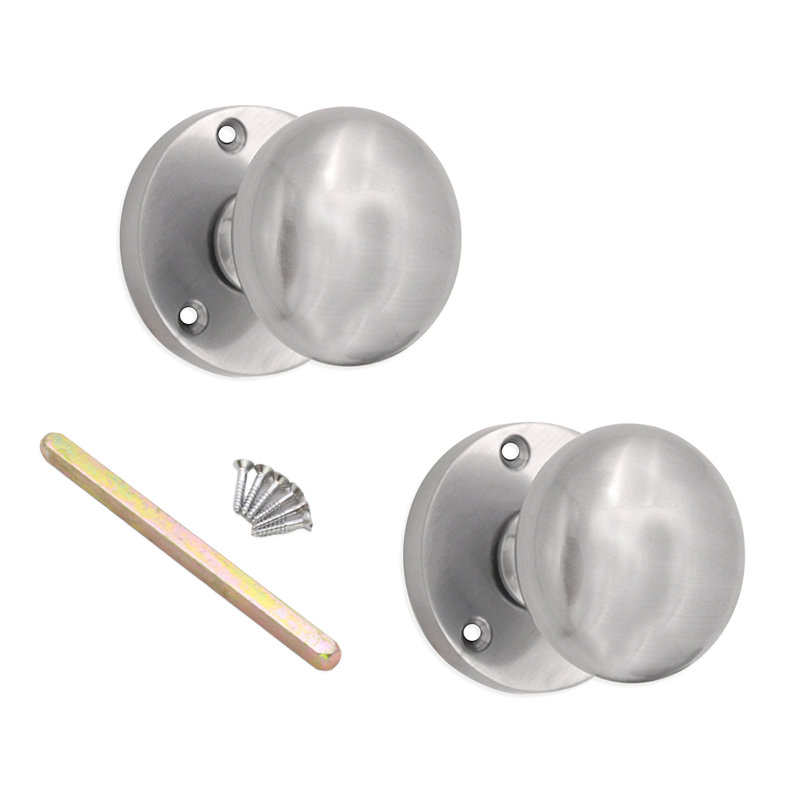 Victorian Door Knob, Satin Chrome