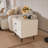 18" Modern 2 Drawer Nightstand, Bedside Table