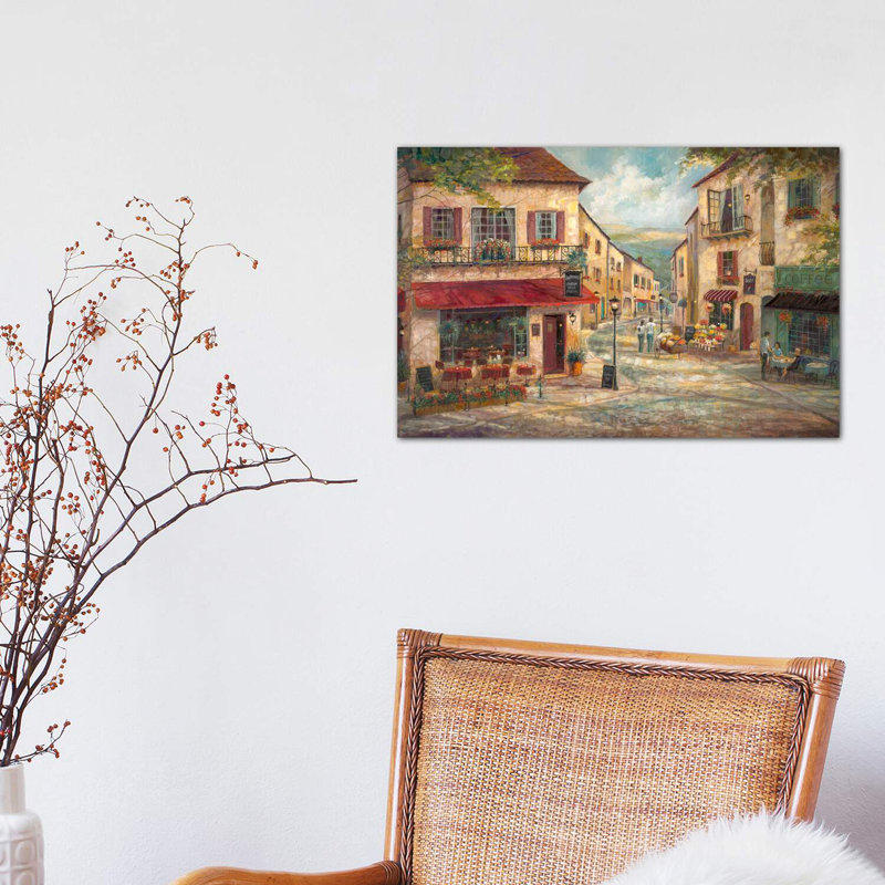 Salvatore's by Ruane Manning - Wrapped Canvas Print, 30.48 cm H x 45.72 cm W