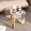Table basse ronde avec pieds en bois massif, table minimaliste pour le salon-1772620984