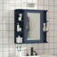 Armoire à pharmacie peu encombrante, MDF bleu, design moderne pour la maison