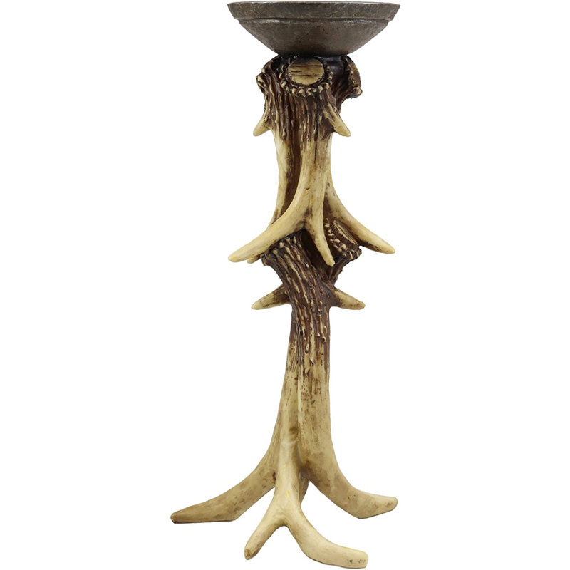 Ensemble de chandelles de table en résine 2 pièces Augustowski