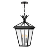 Palma 21.5" Three-Light Aluminum Hanging Outdoor Lantern