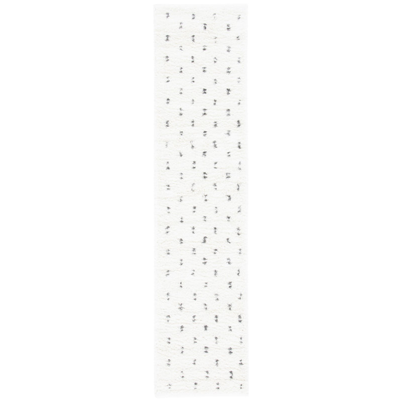 Berber Shag Performance Geometric Rug, Runner 2'2" x 9'