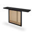 Console rectangulaire en bois massif noir-32745051