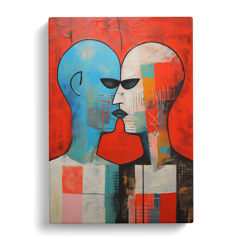 Two Men In Love Contemporary - Print, 50cm H x 35cm W x 3cm D
