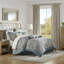 Teal Cotton Bedding Sets, 12-piece Comforter With Hypoallergenic Filling