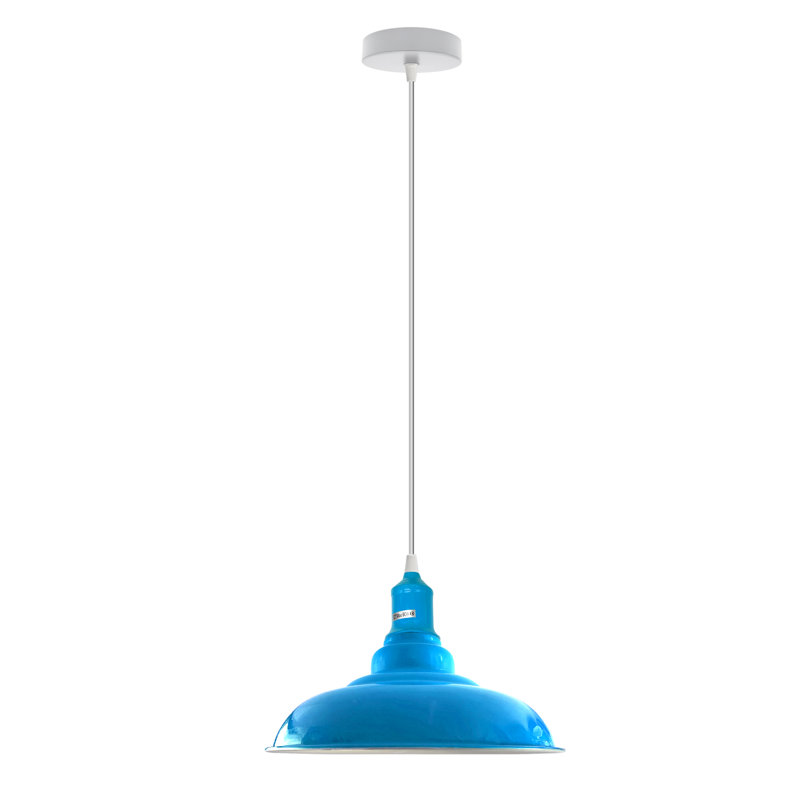 Emraan 1 - Light White Single Pendant, No, Blue