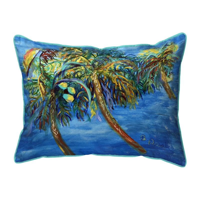 Housse et insert de coussin décoratif rectangulaire en polyester pour l'extérieur, H 11 po x l 14 po