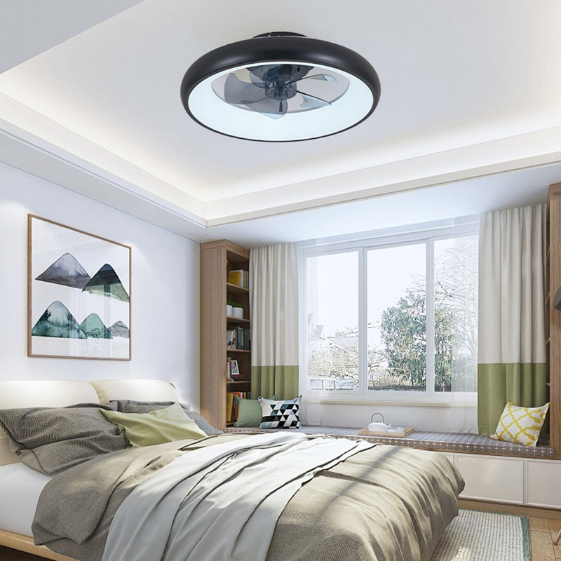 LED Ceiling Fan Light – Dimmable & Adjustable Color Temperature, APP & Remote Control, Modern Smart Ceiling Fan (Silent/6-Speed/Reversible/DC Motor)