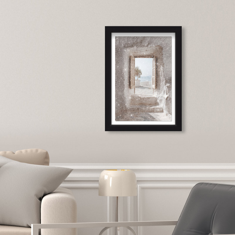 Mortar Meditation Print by Oliver Gal, 46.5"H x 31.5"W, Black Shadowbox