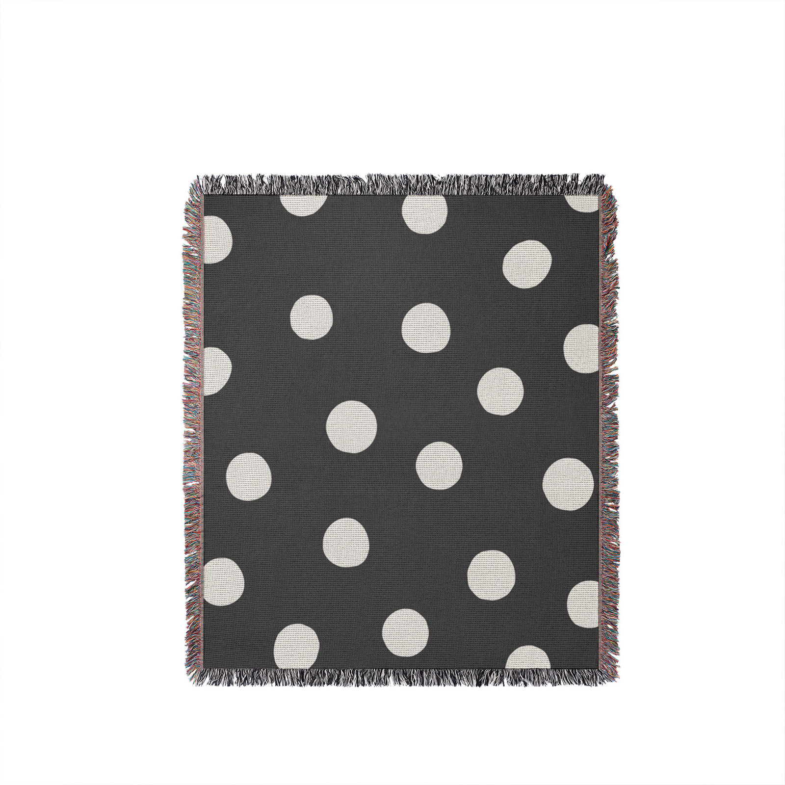Leonore Cotton Hand Woven Throw Blanket, 50" x 70" – Full/Double, Gray