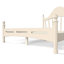 Lit plateforme double avec tête de lit chic, structure de lit en bois massif avec support à lattes, pas de sommier tapissier nécessaire-133480989-133480993