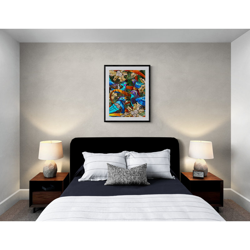 Quartet Print by Leslie Kell, Black Framed Paper, 30" H x 24" W