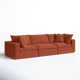 Ellaria 120'' 3 - Piece Modular Upholstered Sofa