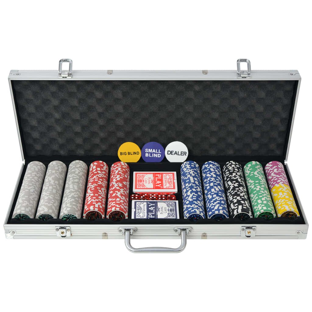 Poker-Set mit 500 Chips