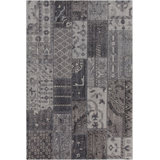 Fusion Wool Abstract Area Rug in Gray