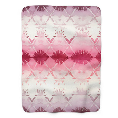 Blush Fade - couverture sherpa de qualité supérieure 1 pièce