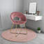 Fauteuil d'appoint classique classique en velours rose