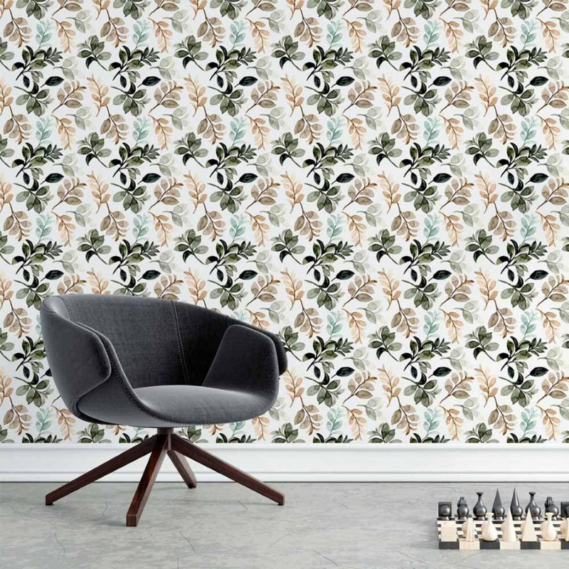 Rouleau de papier peint adhésif Hering, Rose, L 126 po x l 24 po