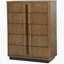 Commode 5 tiroirs brun cendré