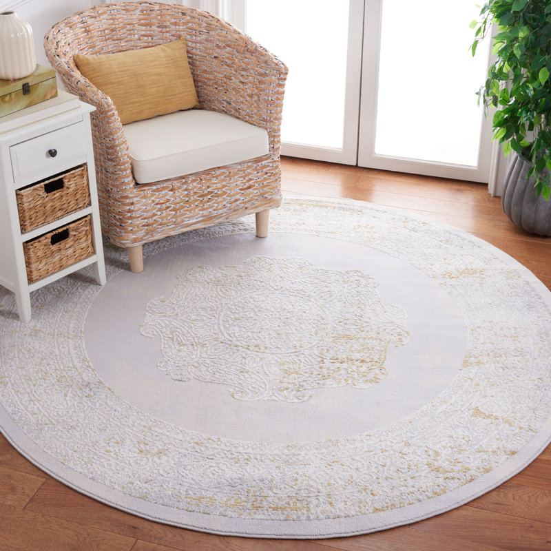 Palma Performance Oriental Rug, Round 6'7"