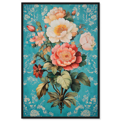 Art floral sur toile Floral Azure Ascent II par Art Remedy