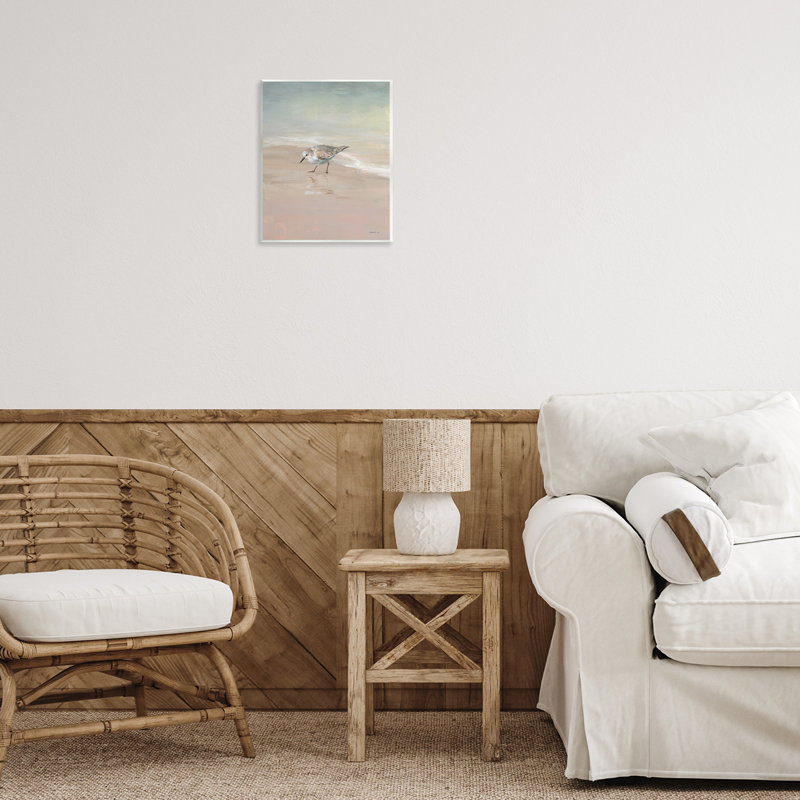 «Sandpiper at Shore's Edge», art mural, par Danhui Nai