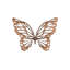 Butterfly Wall Art, Copper/Black, Metal-455109101