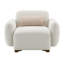 Coussin de siège beige avec tissu et coussin décoratif